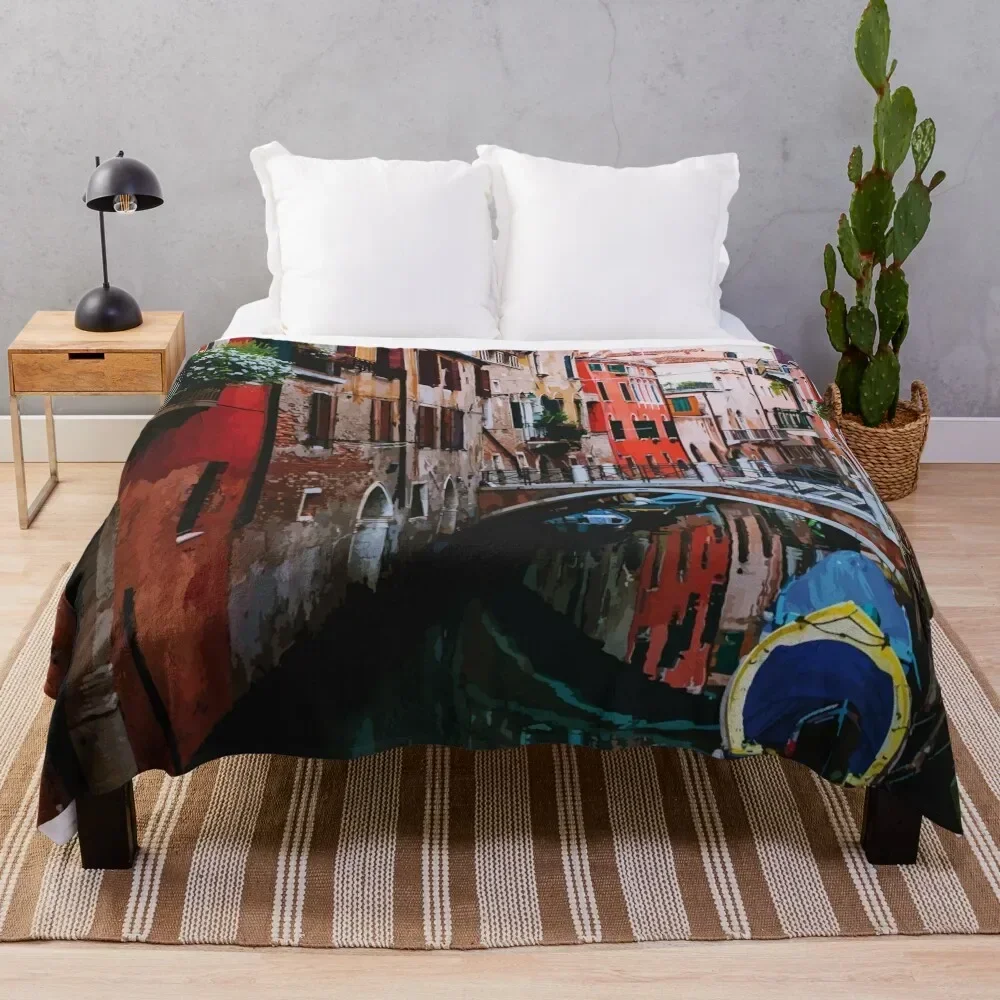 

Venice Paint Throw Blanket Designers for sofa Luxury Throw Bed Fashionable Blankets