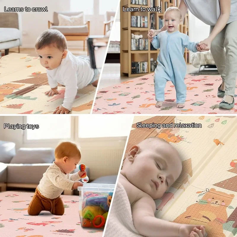 Customized Baby Play Mat Floor Mat Foam Playmat Non-Toxic Large Foldable Waterproof Crawling Mat for Kids