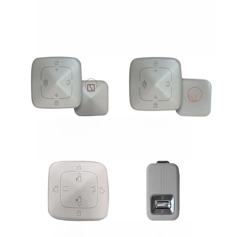 ABS Key Fob Cover for ZEEKR 9X/007GT/001 FR/7X/MIX/009/8X, Durable Plastic Protective KeyCase Shell with Keychain, Anti-Scratch 3