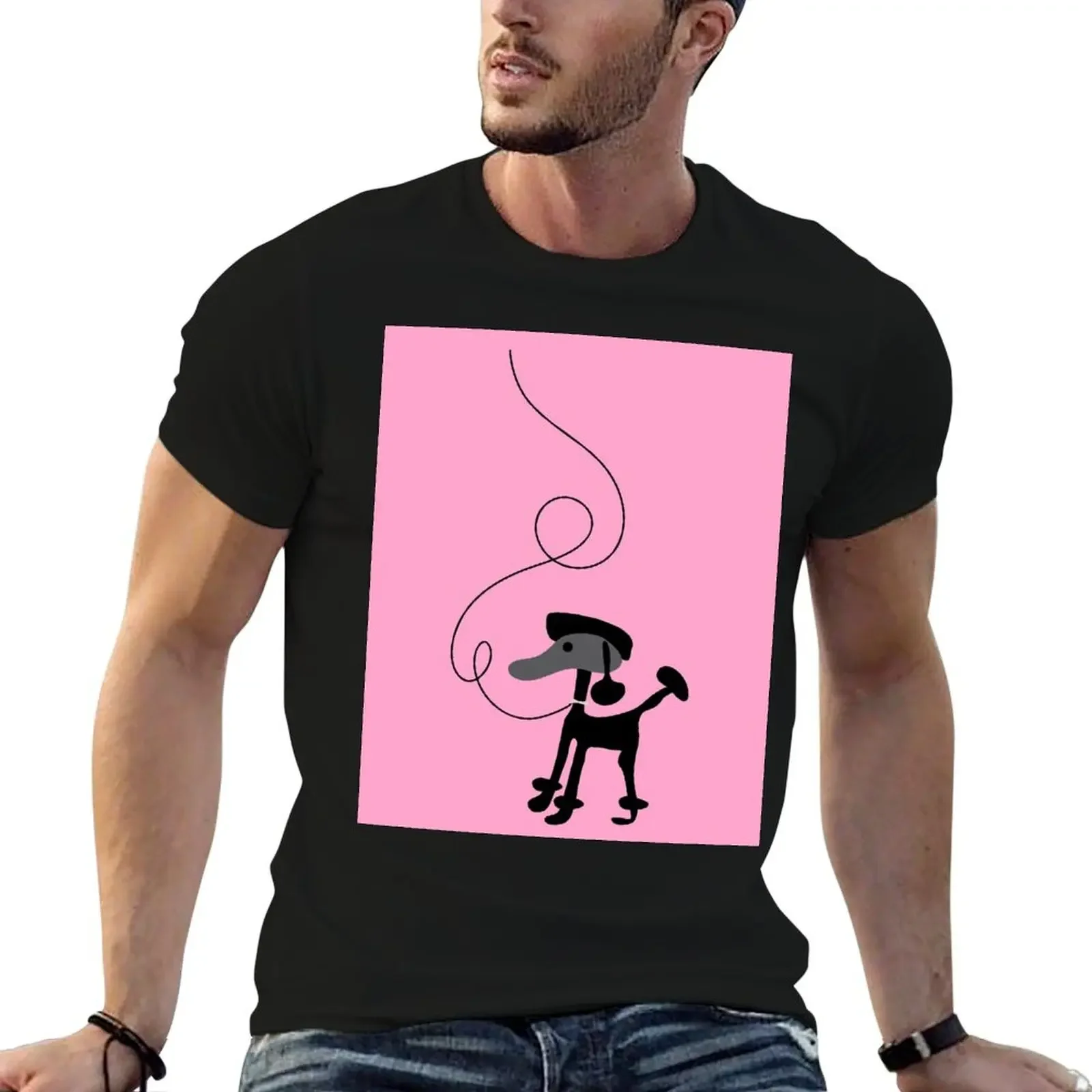 Sock Hop 2 Poodle Skirt Pink Fun T-Shirt graphics new edition mens t shirt