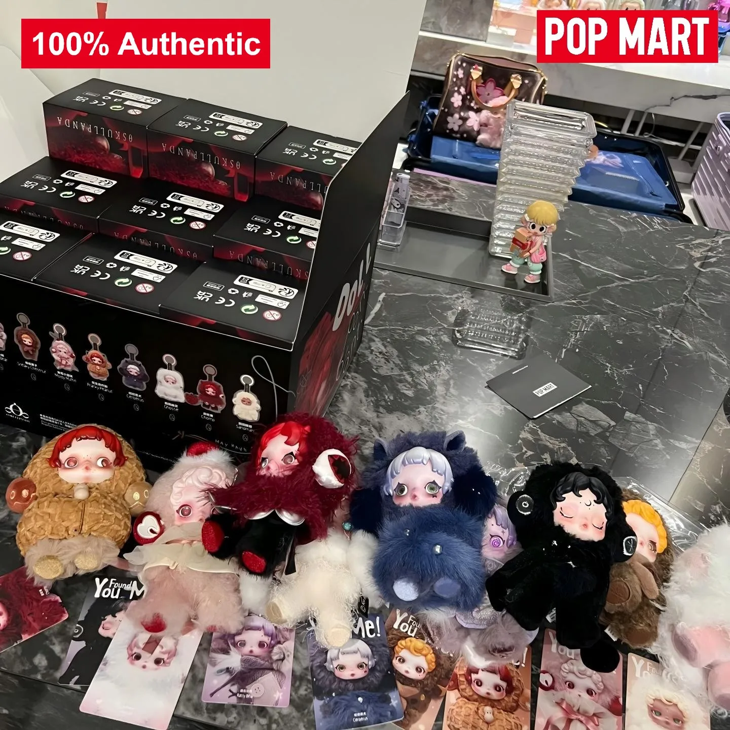 POPMART スカルパンダ YOU FOUND ME シリーズ ブラインドボックス グッズバッグ デスクトップデコレーション キュートモデル ギフト 女の子向け ブラインドバッグ おもちゃ アニメフィギュア