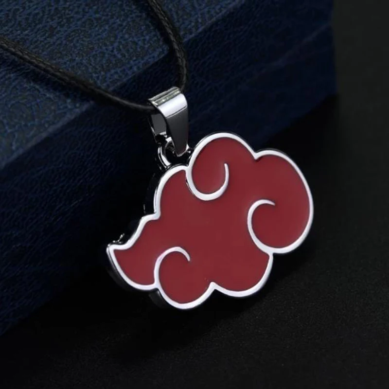 Anime Naruto Cosplay Necklace Akatsuki Itachi Sharingan Necklace Anime Action Figure Cosplay Metal Jewerly  Children Gift