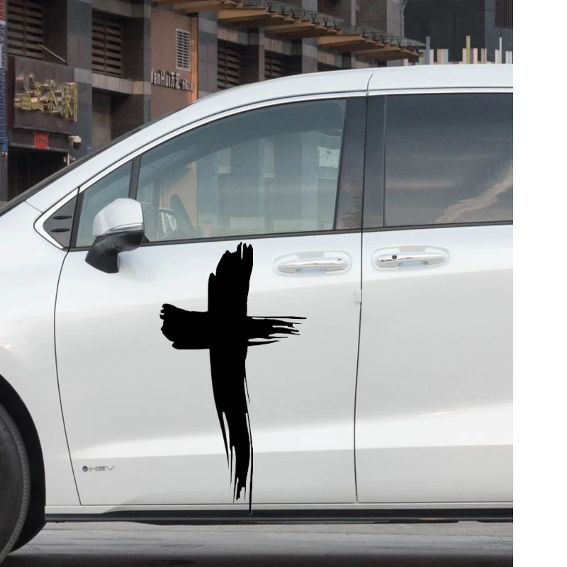 

Car Sticker Cross Fashion Stickers on Motorcycle Stylish Cover Scratches Products Personality Sunscreen and Waterproof Pvc