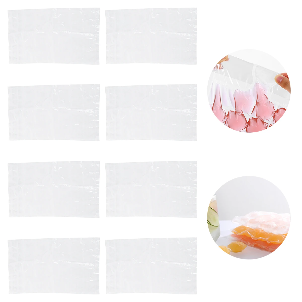 

20pcs Ice Cube Bag Quick Freezer Self Sealing Mold Disposable Reusable PE Material Lightweight Space Saving Perfect for Parties