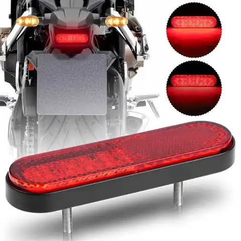 Motorcycle LED Tail Light Motorbike Rear Brake Lamp Stop Brake Light Lamp for Scooter ATV Cafe Racer Bobber Suzuki Kawasaki Bike