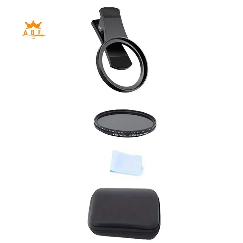 A08E-52Mm Lens Filter Adjustable Light Reduction Variable ND Filter Phone Dslrs Smartphones Photography Accessories
