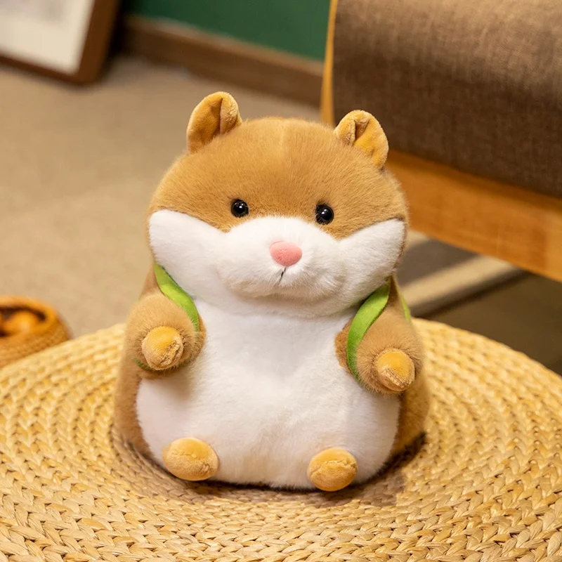 17-28CM Lovely's Cartoon Simulation Anime Hamster Stuffed Animal Plush Doll Children's Comfort Sleeping Doll Birthday Gifts