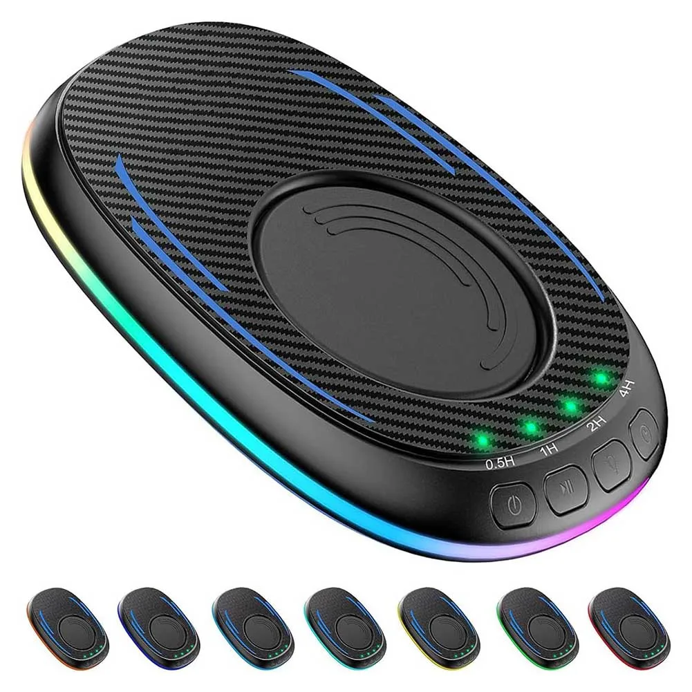 2PCS Mouse Mover Jiggler RGB Undetectable Mouse Mechanical Movement Pad with Timer Lock Screen Prevention Friendship Kit