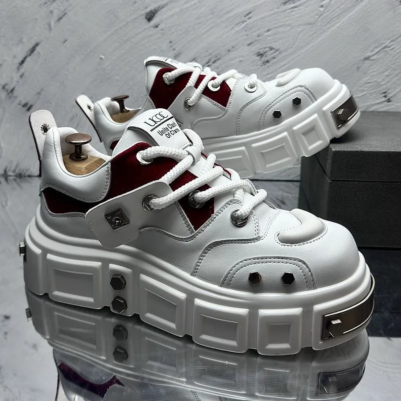 أحذية رجالية للخريف والشتاء أحذية رياضية كاجوال من الجلد للتزلج والمشي لمسافات طويلة في الهواء الطلق أحذية مصممين فاخرة أحذية تنس للجري Zapatos #3