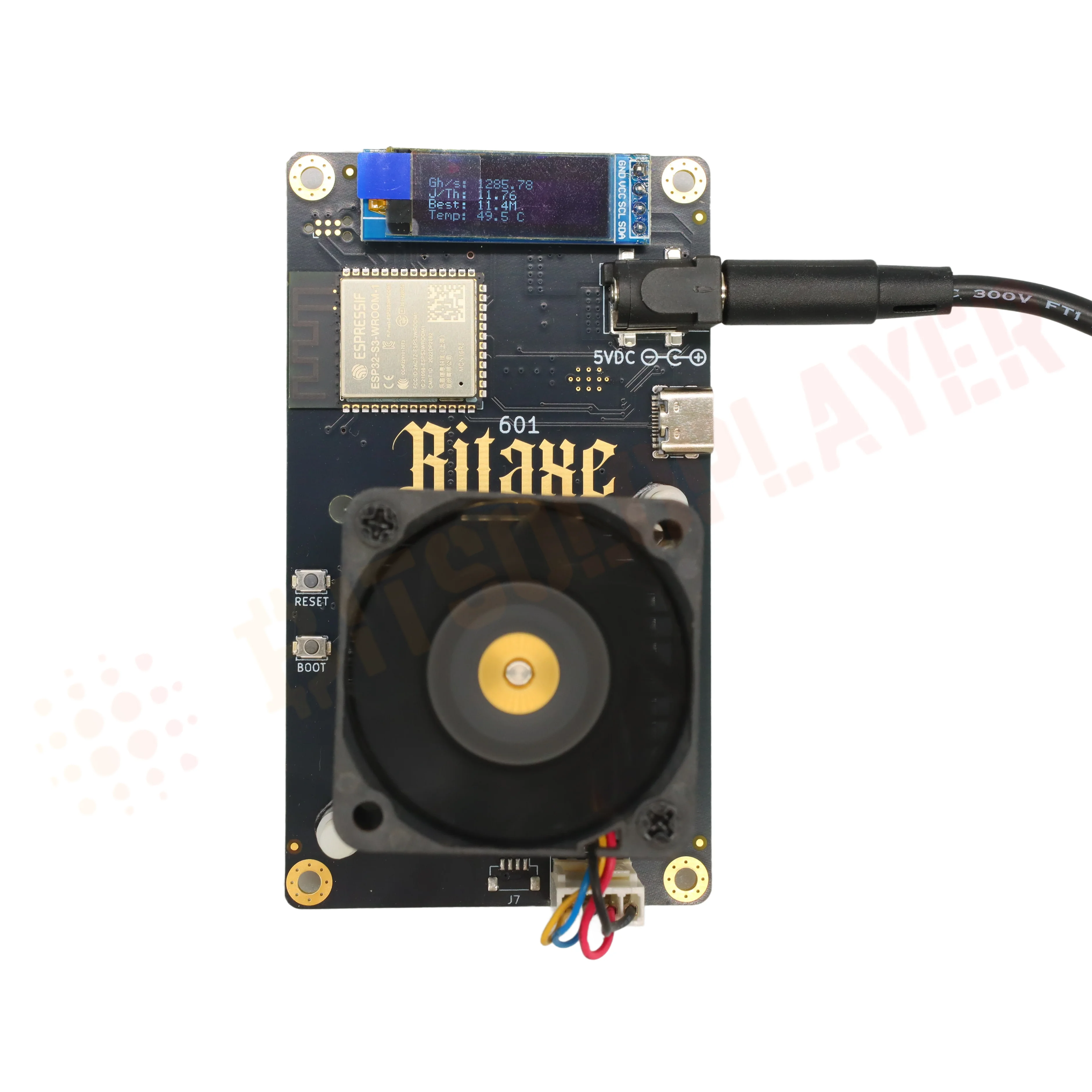 Bitaxe Gamma 601 1.2th/s 18W BM1370 Bitcoin ASIC Miner Most Powerful Open Source BTC Lottery Miner