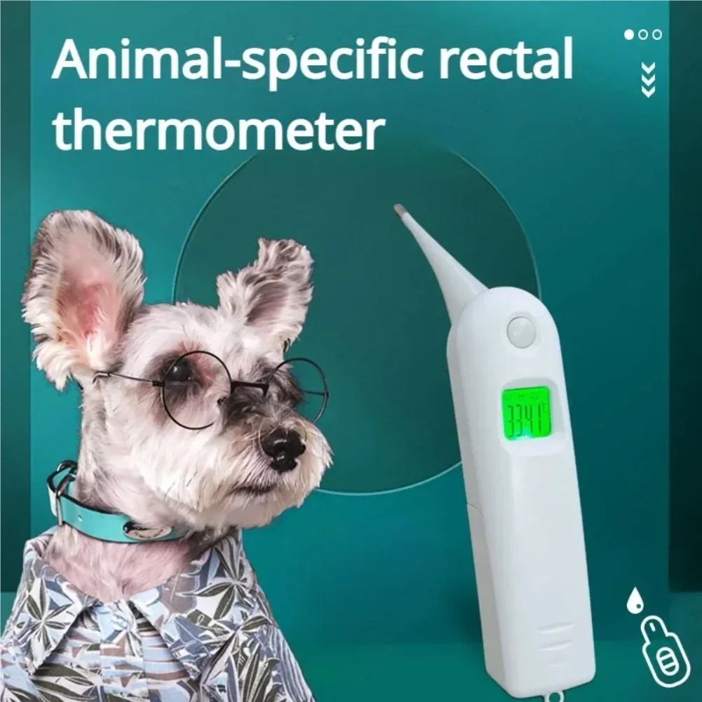 Pet Veterinary Thermometer Rectal Thermometer Dog and Cat Thermometer Electronic Pet Thermometer Veterinary Supplies