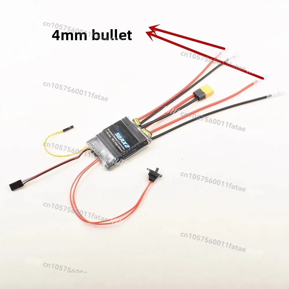 

5A/10A/20A/30A/40A/50A60A Dual-way Brushed ESC, Tank/vehicle/ship PWM Signal