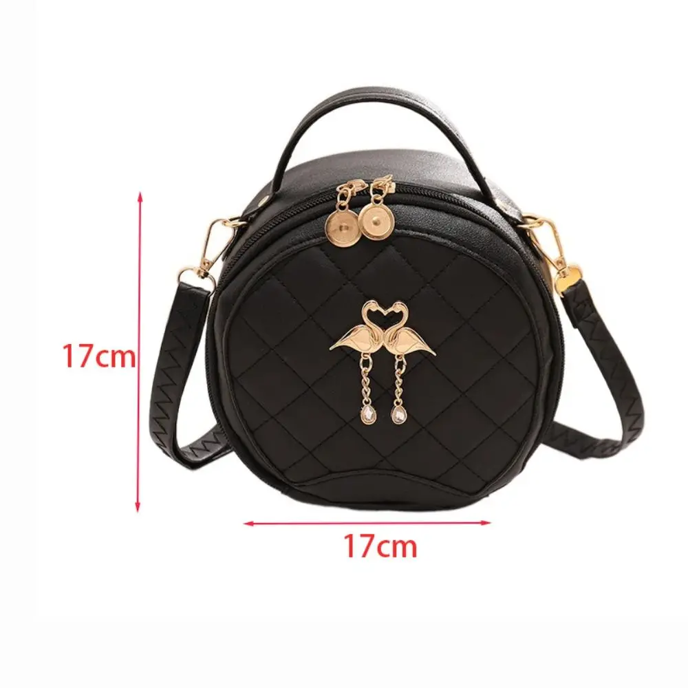 Women Shoulder Bags Round Handbags Ladies Zipper Fashions PU Leather Female Crossbody Messenger Bag