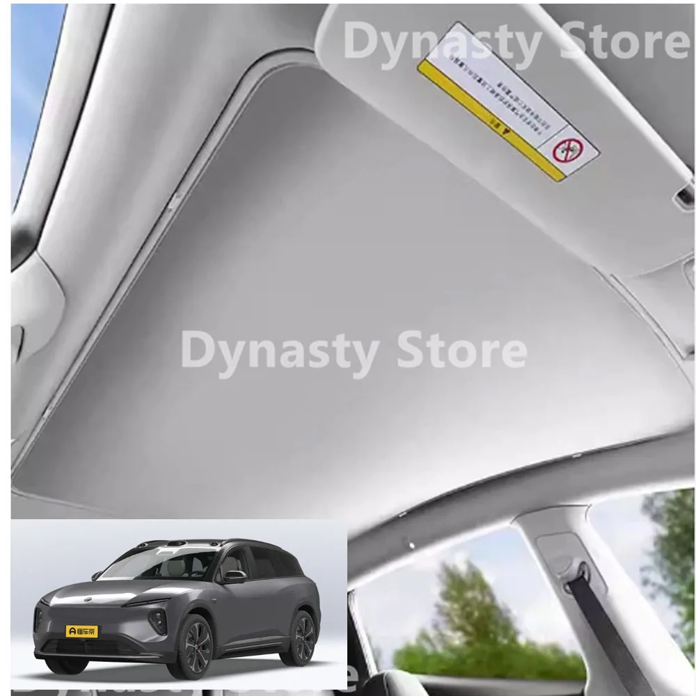 

For NIO EL6 ES6 2023 + Car Ice Cloth Buckle Sun Shades Glass Roof Sunshade Heat Insulation Sunroof Skylight UV Protect