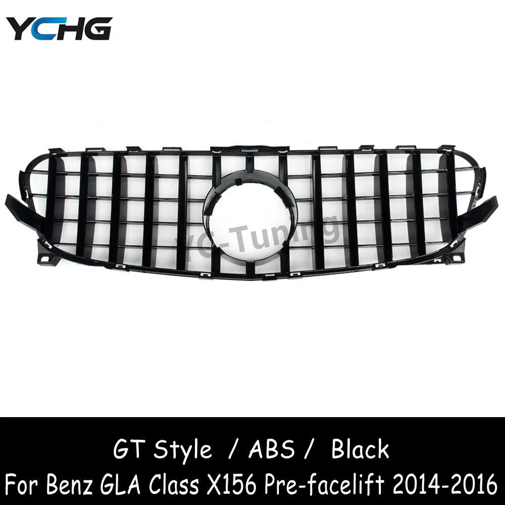 X156 GT Panamericana Front Grill For Mercedes Benz GLA Class X156 Pre-facelift GLA180 GLA200 GLA220 GLA250 GLA45 Grill 2014-2016