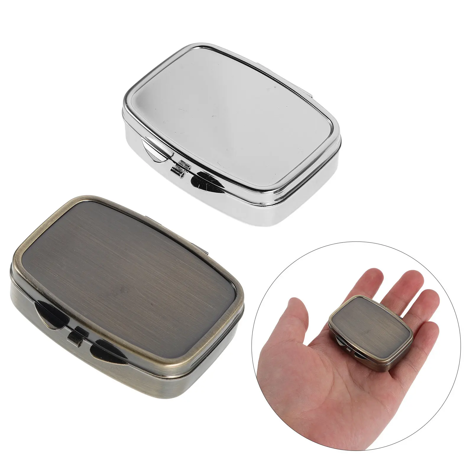 Portable Pill Box Medicine Organizer Compact Storage Case Daily Travel Medicine Container Portable Pill Box for Medication