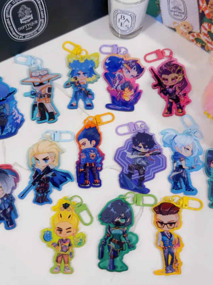 Valorant Chibi Agents Acrylic Keychain Set - Collectible Charms for Gaming Lovers Perfect Gift for Friends And Gaming Fans