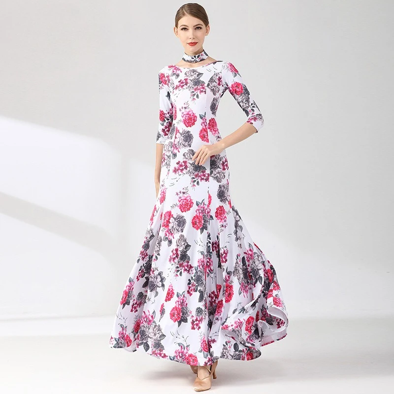 ที่กําหนดเองผู้ใหญ่โมเดิร์นเต้นรํากระโปรง S9075 มาตรฐานแห่งชาติเสื้อผ้าเต้นรําละตินฝึกชุด