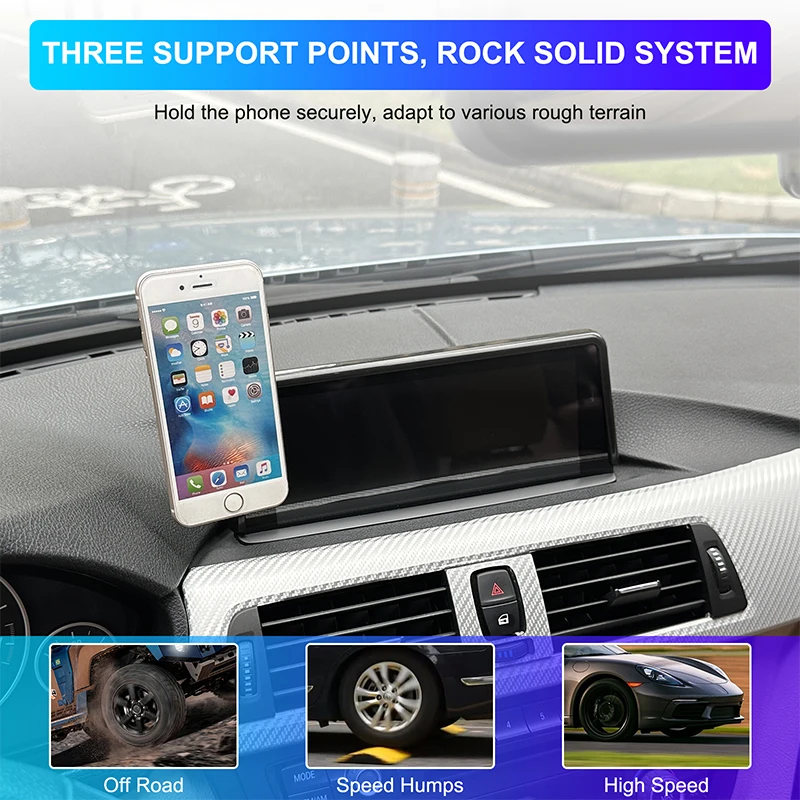 

For BMW 3 Series F30 F31 2013-2019 ABS Black Car Central Control Navigation Screen Phone Holder Interior Car Accessories