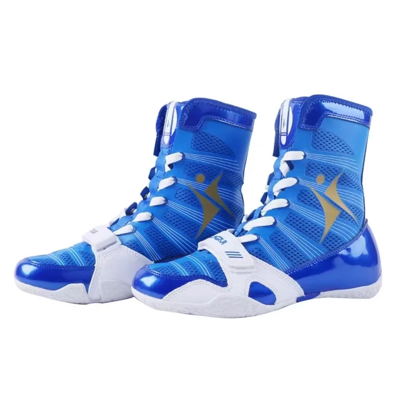 Professionelle Wettkampfsport-Fitness-Trainingsschuhe für Männer und Frauen. Bequeme Wrestling-Schuhe. Boxkampfstiefel