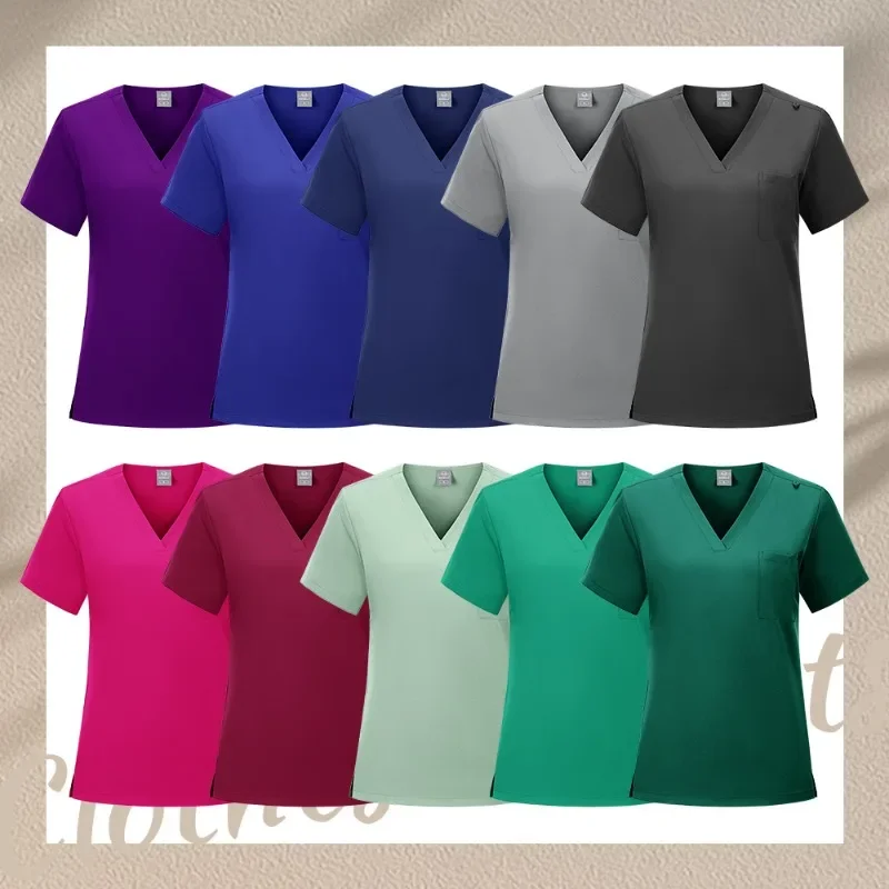 Uniforme quirúrgico de Hospital, conjunto de ropa médica para médico y enfermera, accesorios de enfermería, clínica Dental, salón de belleza, ropa de trabajo de laboratorio