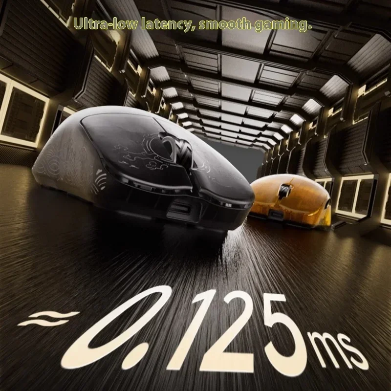 Jamesdonkey Rsr7 Ultra Mouse ألياف الكربون بلوتوث ماوس ألعاب لاسلكي 8k Paw3950 43g خفيف الوزن مريح ألعاب ماوس هدايا