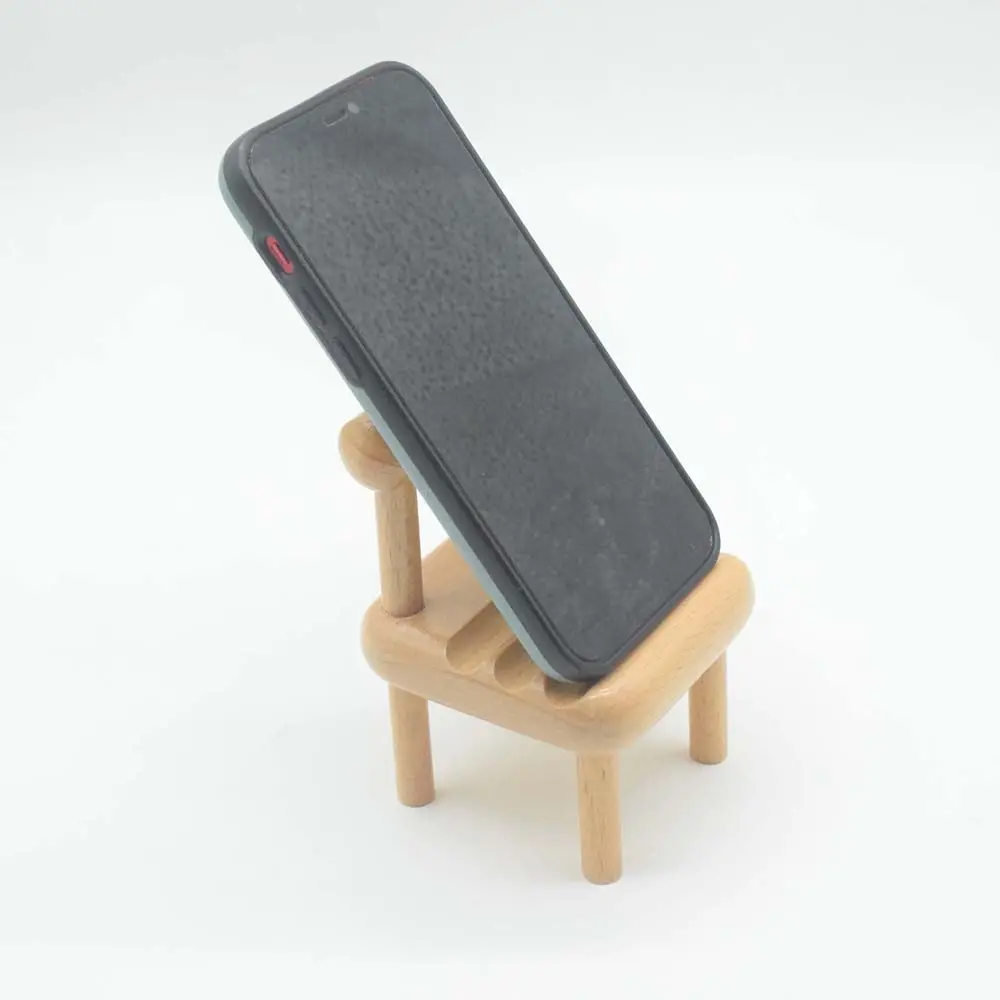 

Phone Accessories Wooden Chair Phone Bases Mobile Phone Holder Cell Phone Bracket Chair Phone Holder Mobile Phone Stand