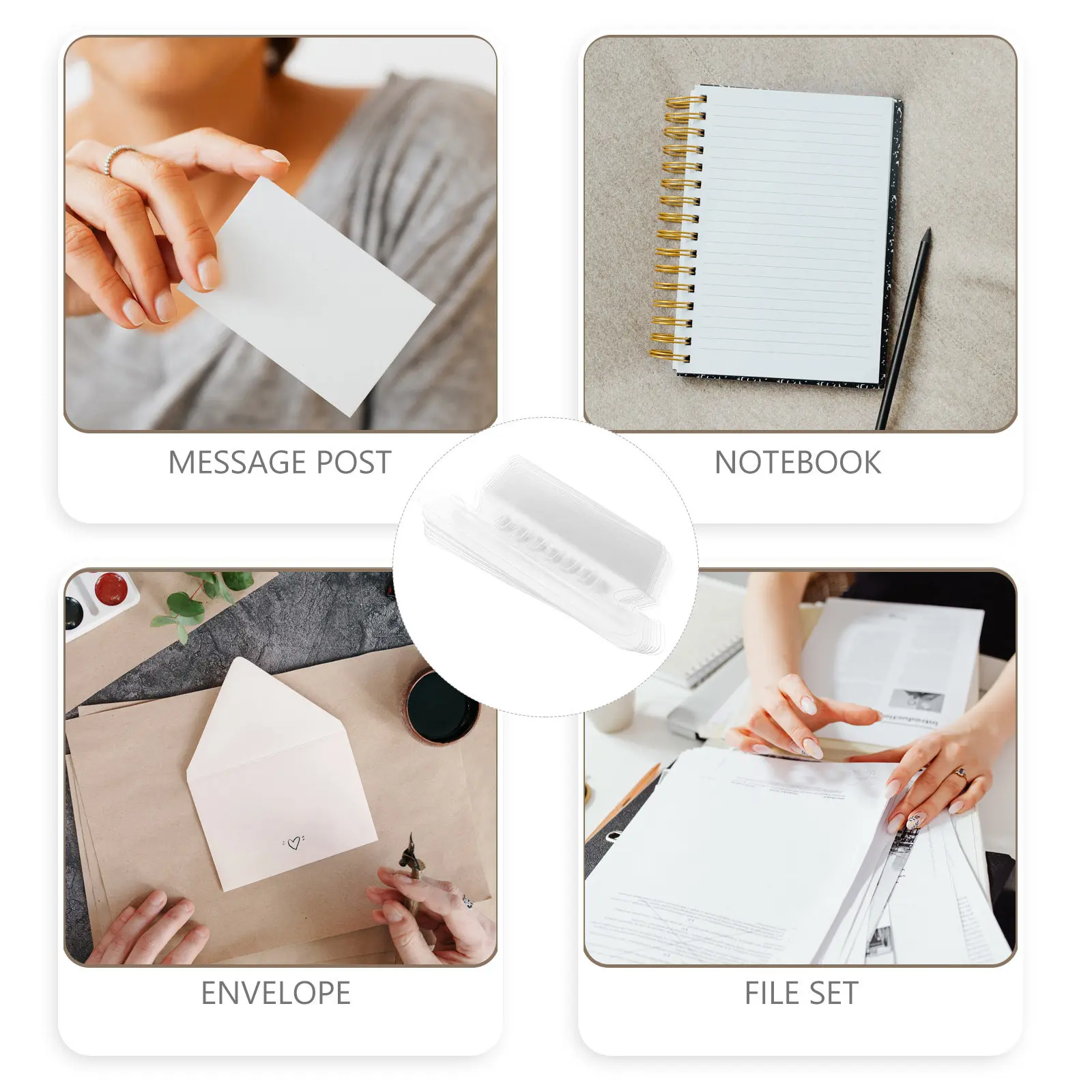 Picture 3: 100Pcs Detachable PVC Hanging File Tabs Index Inserts for Folder Classification Organize Documents Efficiently Office Home Hotel