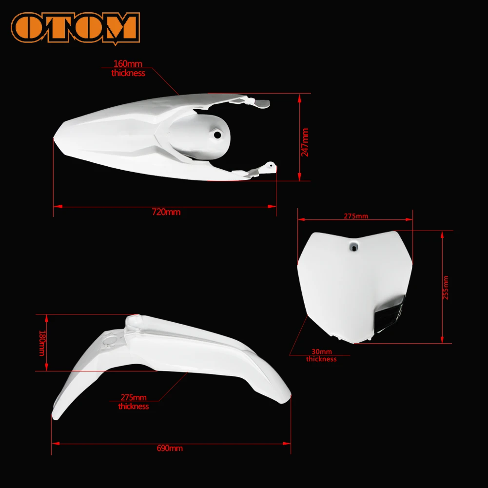 For KTM Motorcycle Plastic Kit Full Body Fairing Cover Front Rear Fender Fuel Tank Guard Side Panels Mudguard SX SXF XC 250 450