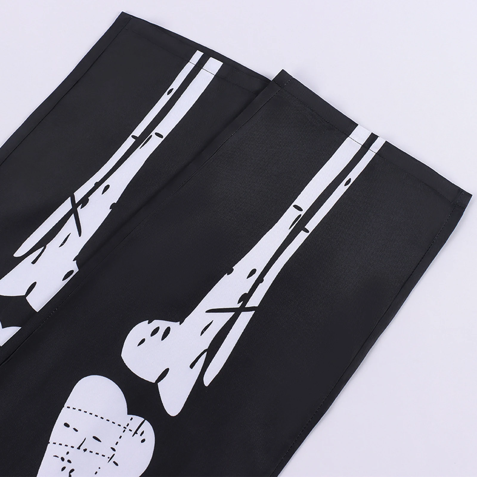 أزياء الهالوين كوس بنطلون بدلة هيكل عظمي مطبوعة بلون واحد أزياء حفلات المسرح ملابس الرجال #4