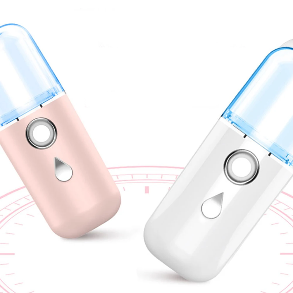 

Face Humidifier Water Replenishment Instrument Handheld Beauty Portable Moisturizing Plastic USB Charged Mini