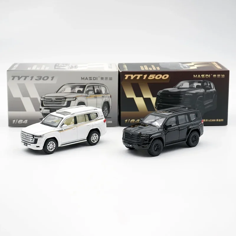 MASSDI In Stock 1:64 Land Cruiser LC300 SUV Diecast Car Model Collection Toys