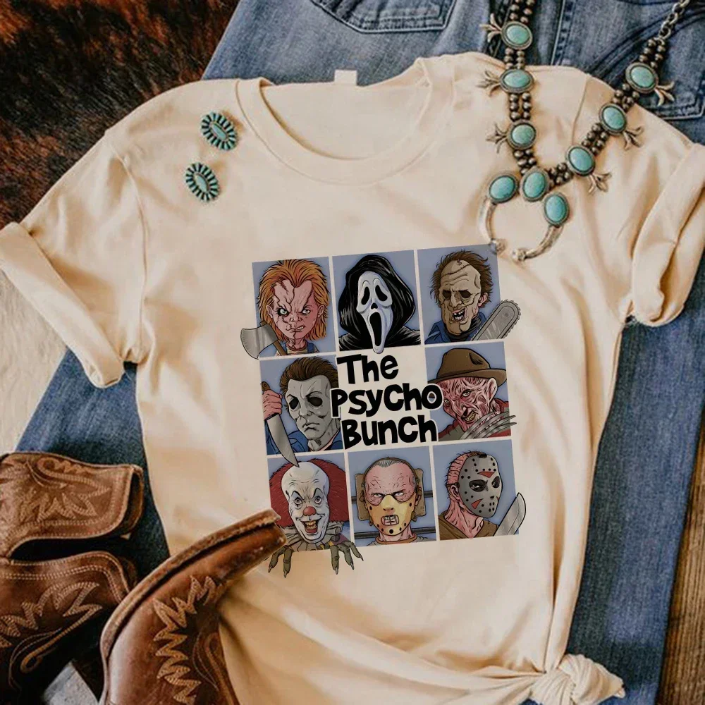 

Satan Halloween Horror Ghost Tshirt Women Manga Streetwear Tshirt Female Harajuku Streetwear Y2k Clothes