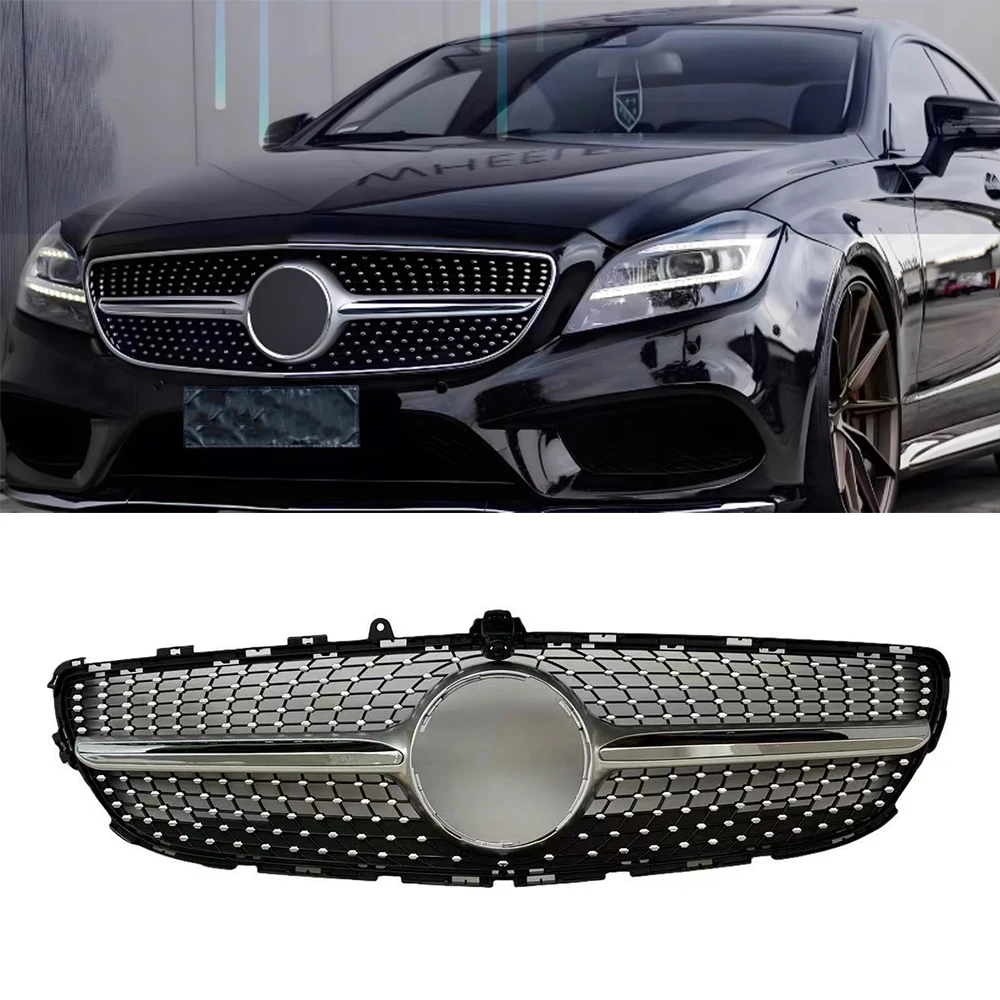 

Front Bumper Grille Mesh Grill Racing Grills For Mercedes-Benz W218 CLS-Class CLS300 CLS320 CLS400 CLS350 CLS500 2015-2018 ABS