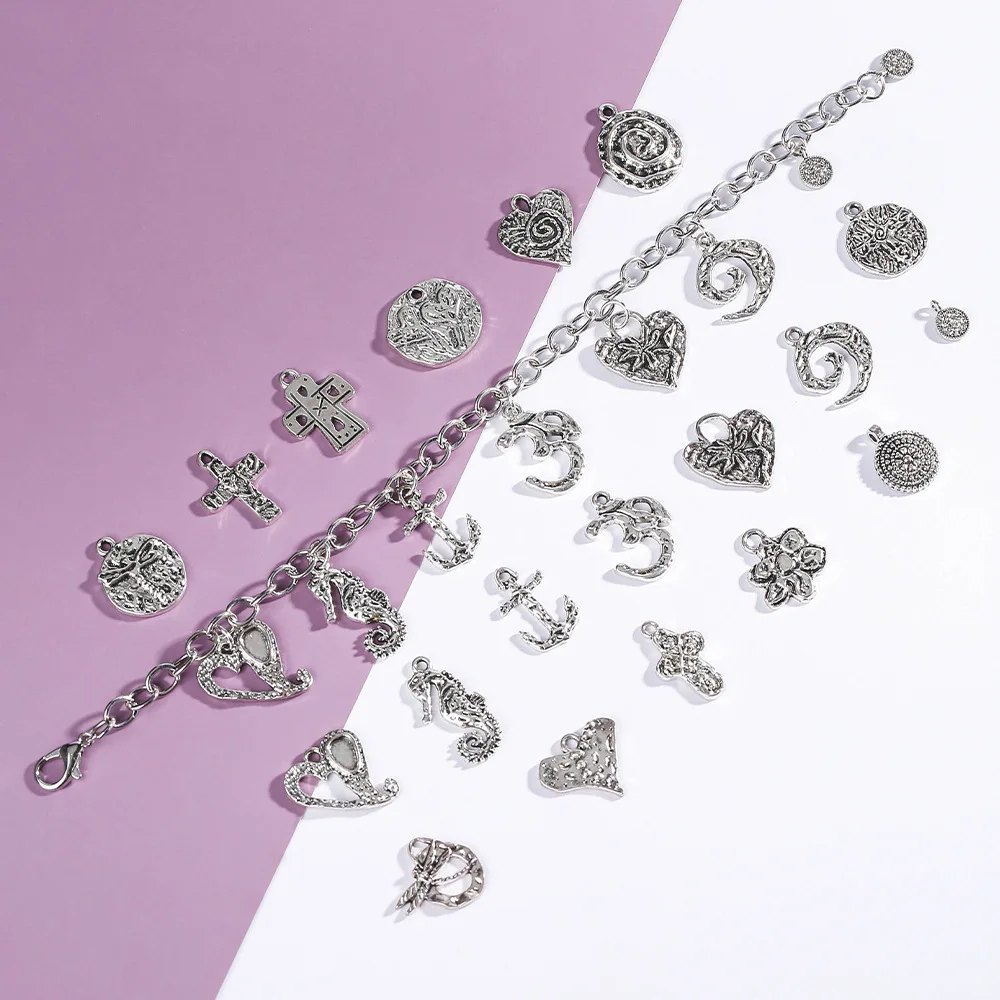 قلادة غير منتظمة، قلب معدني، إكسسوارات عصرية، سوار متقاطع، إكسسوارات قلادة، مواد ذاتية الصنع