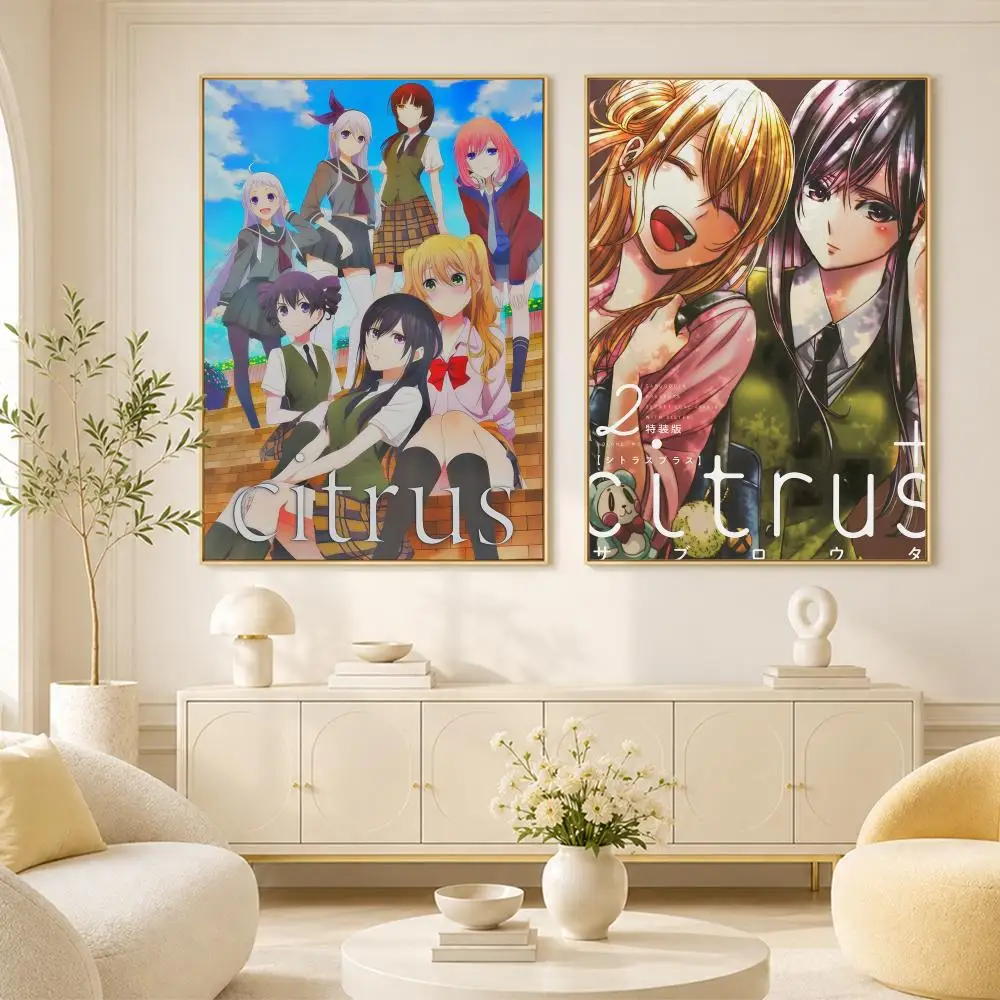 Anime Hot C-Citrus Poster Room Home Decoration Interior Wall Art Printing Garage Posters Gift