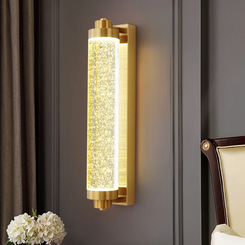Bubble K9 Crystal Wall Lamp Light Luxury Wall Light Nordic Modern Sconces Indoor Lighting Room Decor For Bedroom Living Room