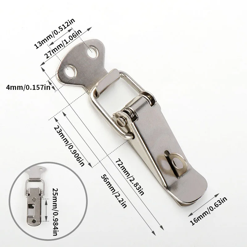 3/8pcs Lock Buckle, Spring Buckle Buckle, Hardware Accessories Box Buckle, Suitable for Cabinet Doors, Drawers, Toolboxes
