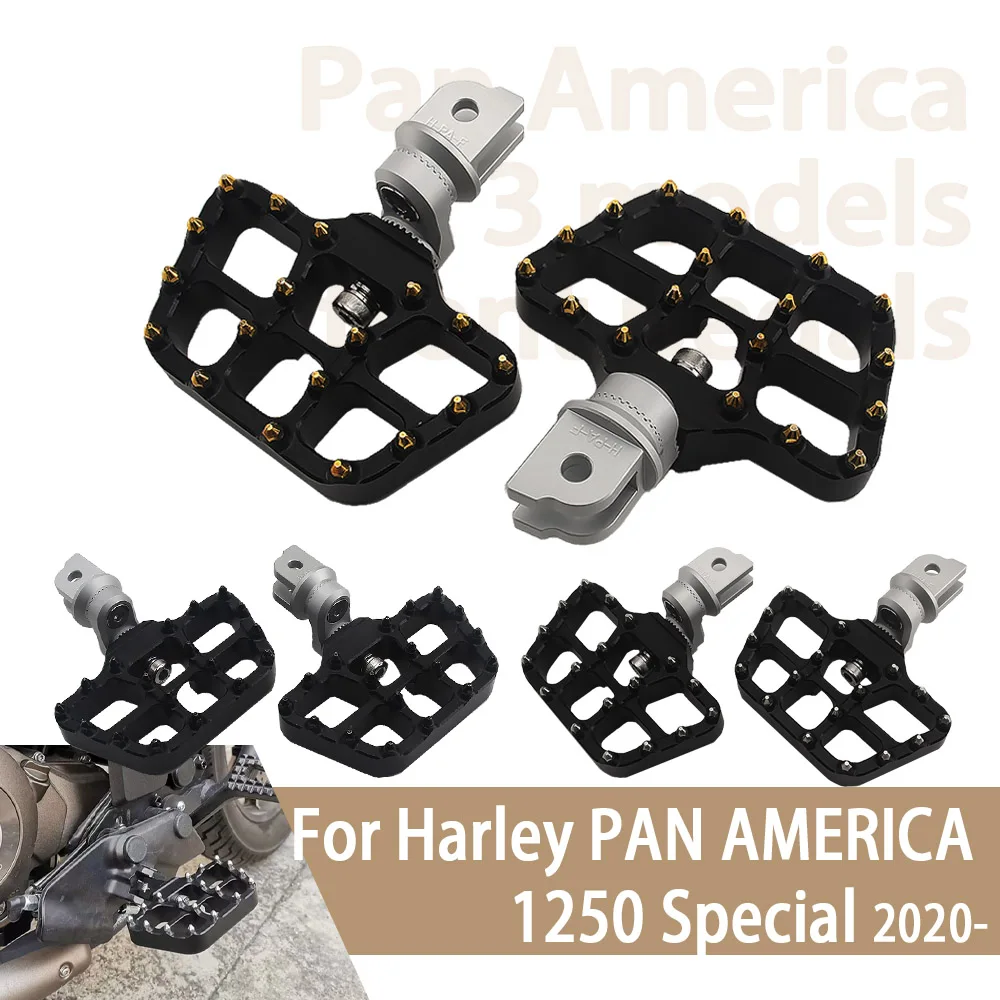 

For Pan America 1250 RA1250 R1250S 2020-2023 Motorcycle Front Foot Controls Adjustable Foot Pegs Rotatable Foot Rest Footpegs