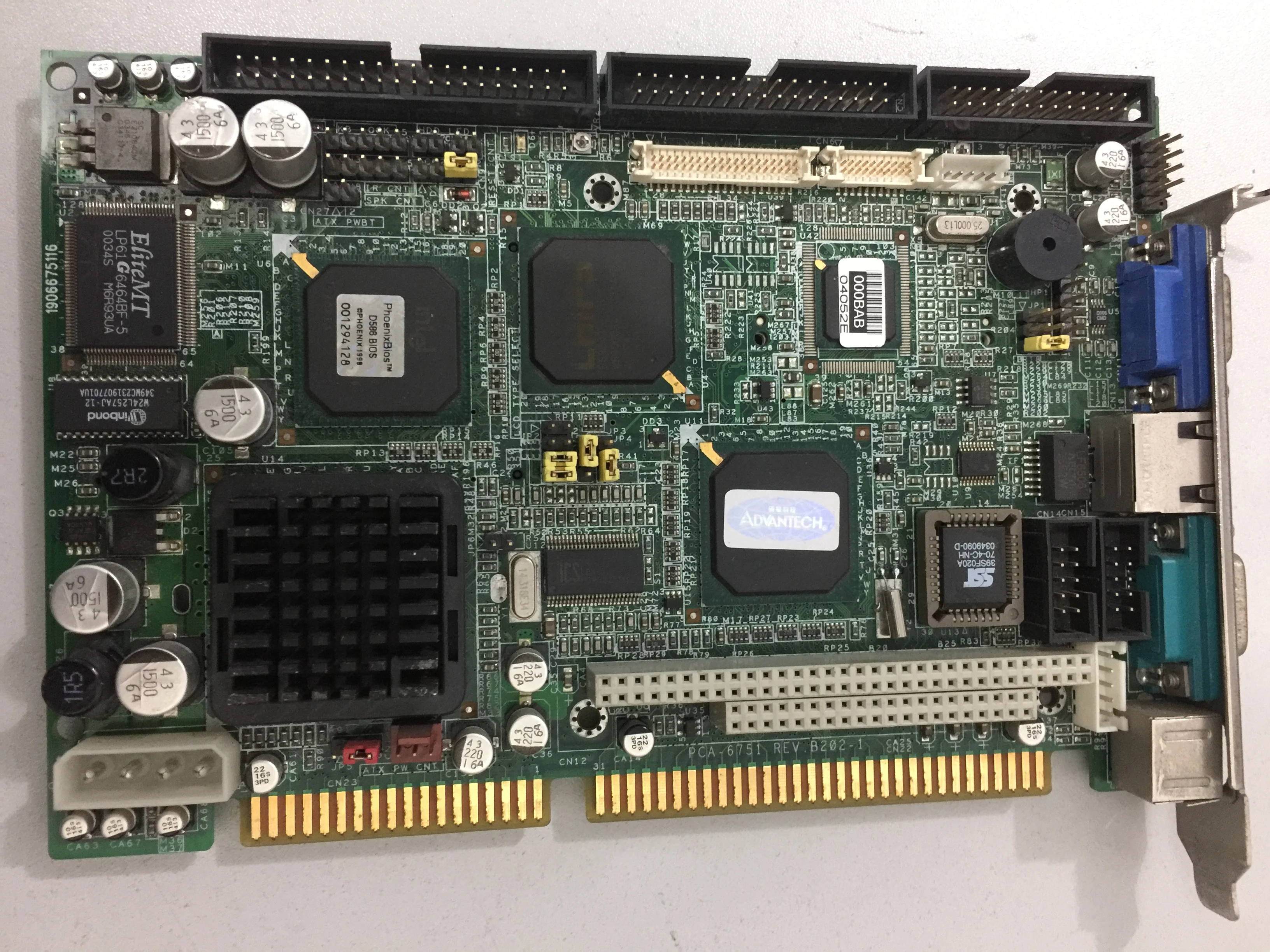 

For Original Advantech Industrial Control Card PCA-6751 REV: A1 B1 Industrial Control Main Board with Network Port