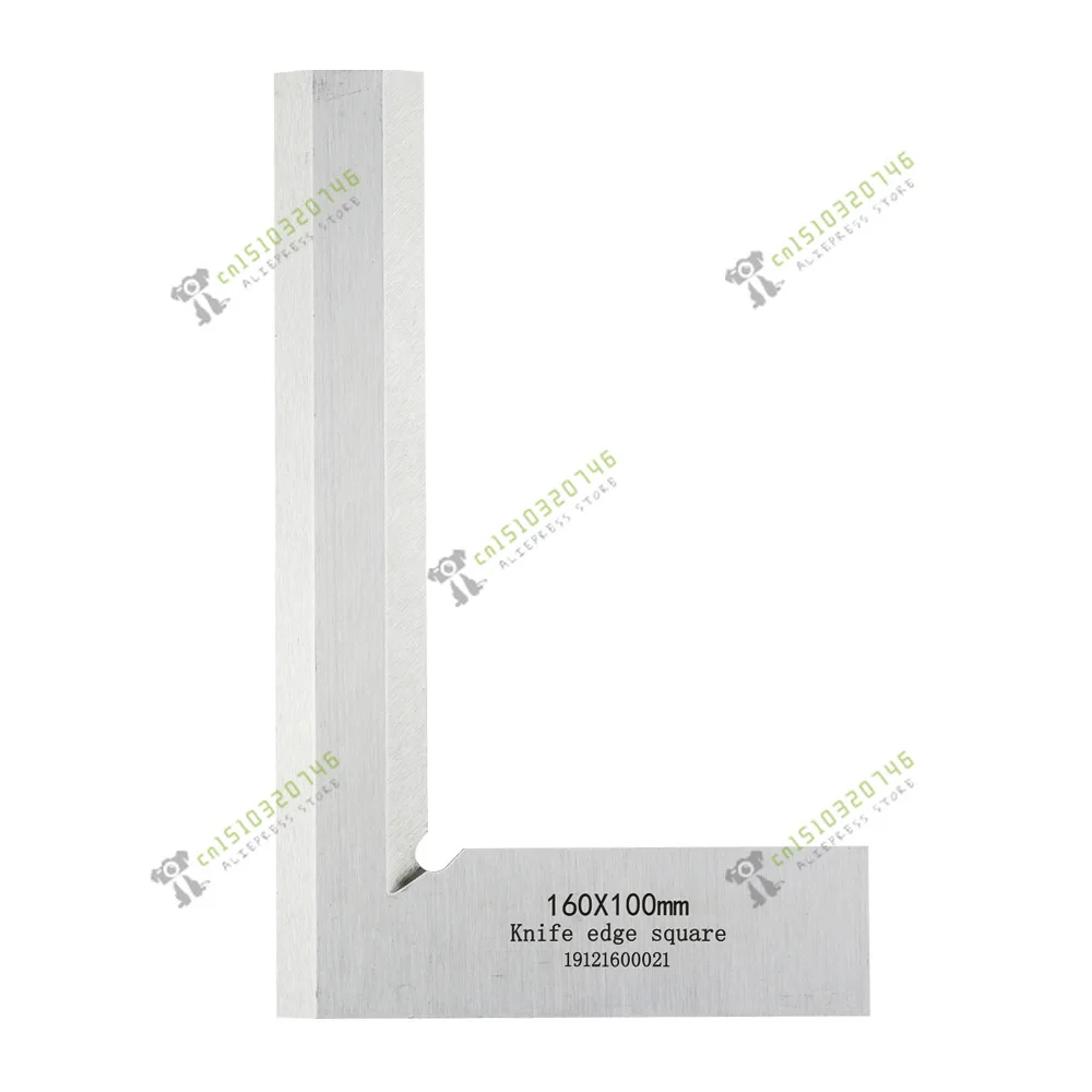 L-Type Woodworking Carbon Steel 90-Degree Knife Edge Angle Square Knife Edge L-Square Right Angle Measuring Tool