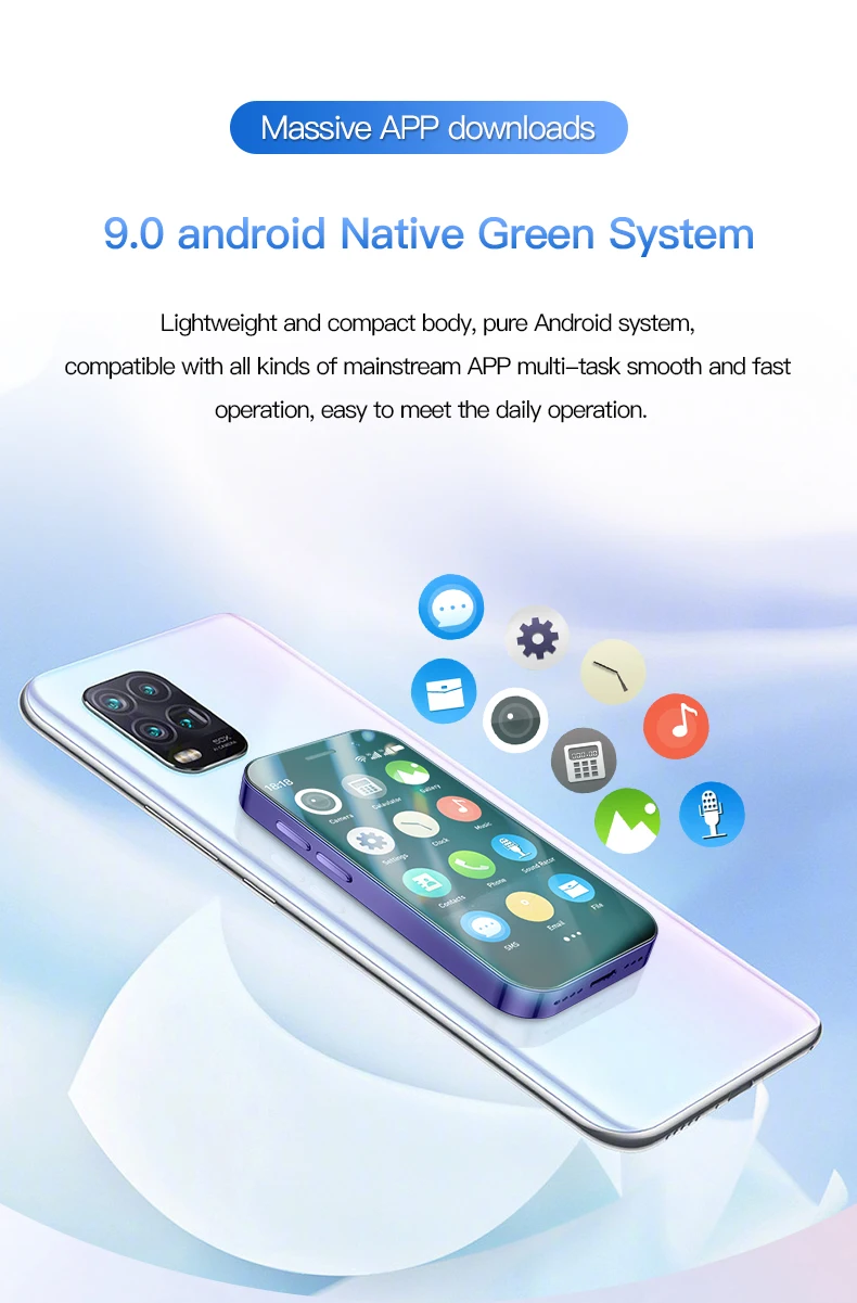 SOYES XS17 Pro 3G Smartphone 3.0inch MTK Quad Core 2GB RAM 16GB ROM Dual SIM 5MP 1950mAh Android Mini Cellphone Face Recognition