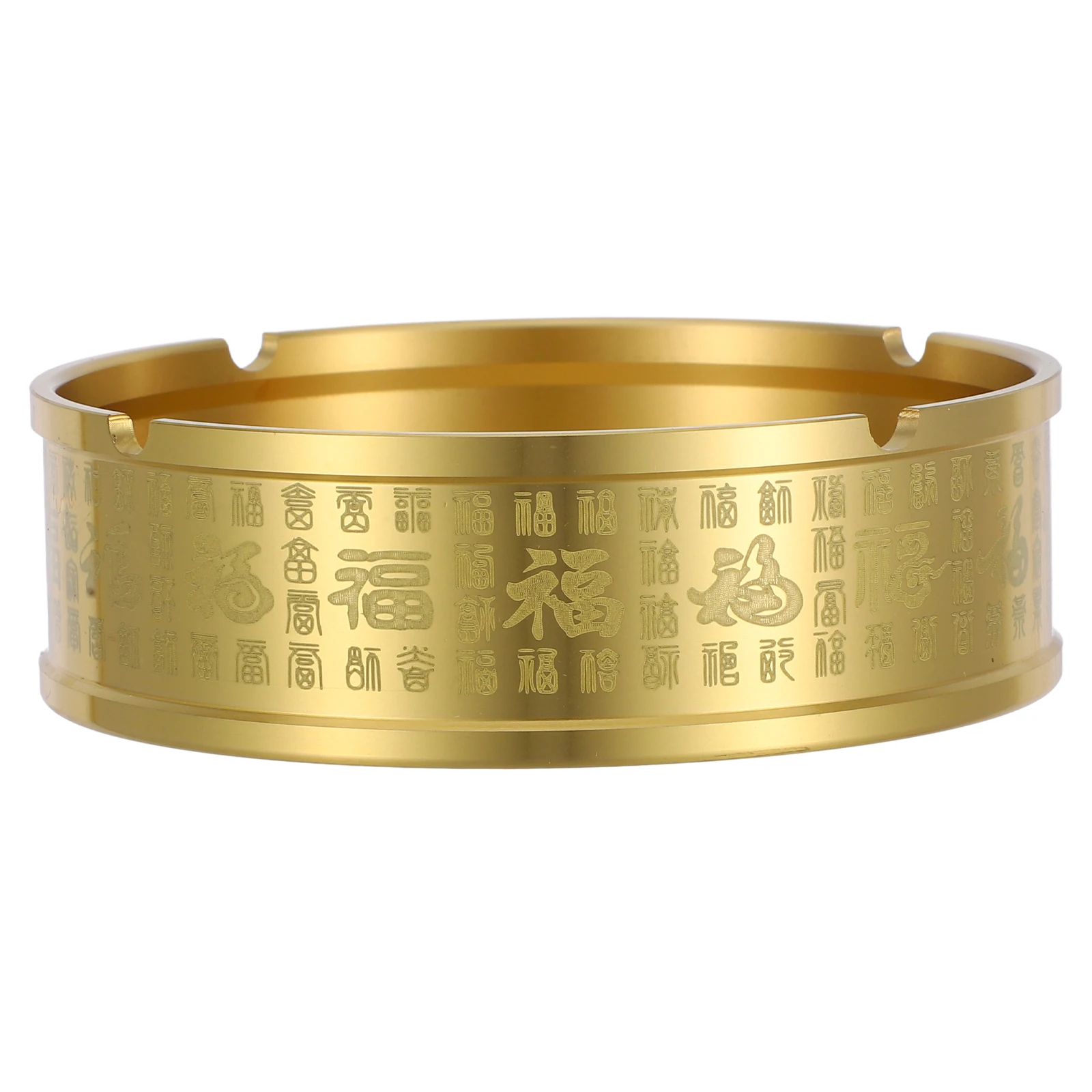 

Brass Ashtray Vintage Home Decor Desktop Holder Durable Portable Outdoor Garden Balcony Trinket Tray Unique Design Metal Butt