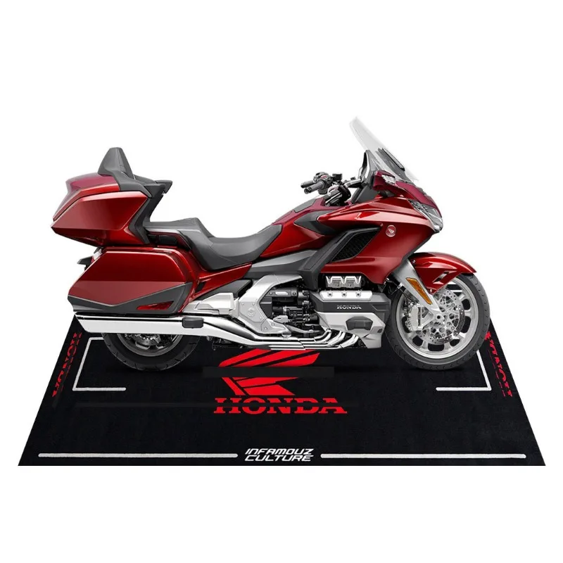 Custom Honda Motorcycle Carpet Floor Mat Racing Display Repair Carpet Locomotive Parking Cover Protective Blanket Garage Pit Mat