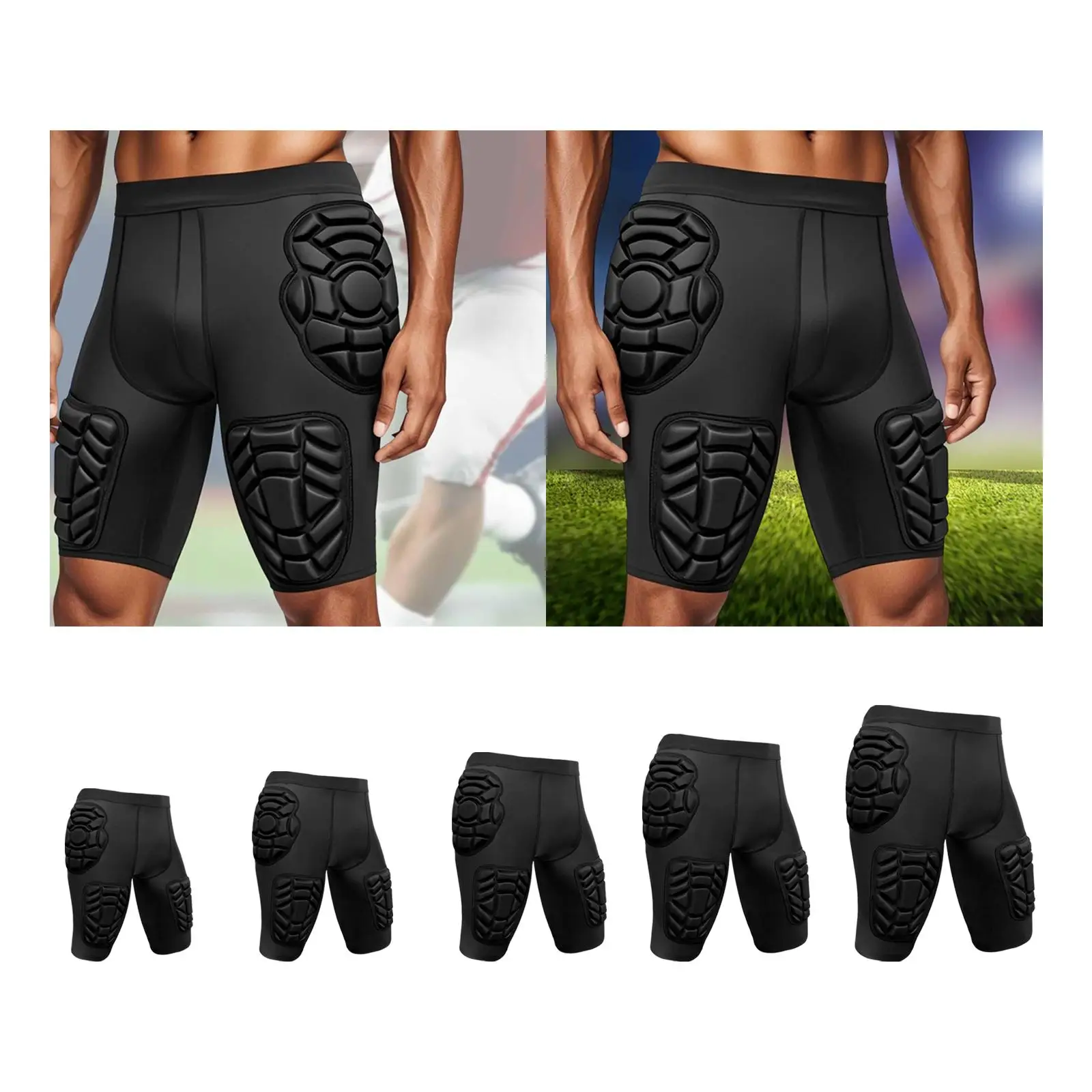 3D Protection Hip Butt Tailbone Protection Compression Shorts Crash Pad for Skate Skiing Winter Sports Snowboarding Riding