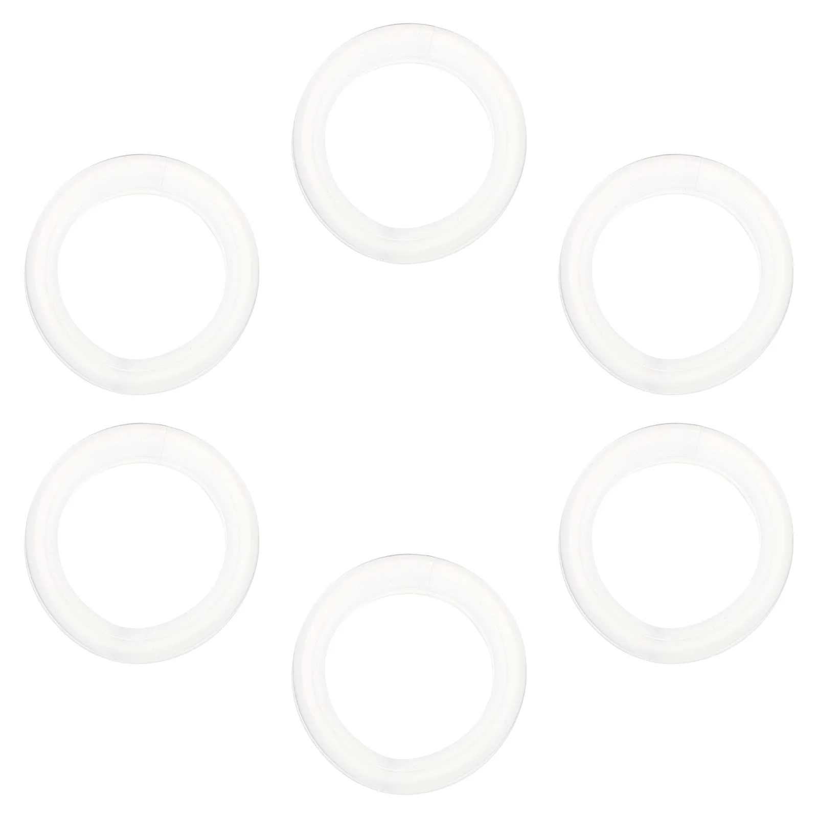 

6pcs Silicone Finger Rings For Scissors Comfortable Clipper Protectors Pet Salon Home Use Durable Flexible Ring Set