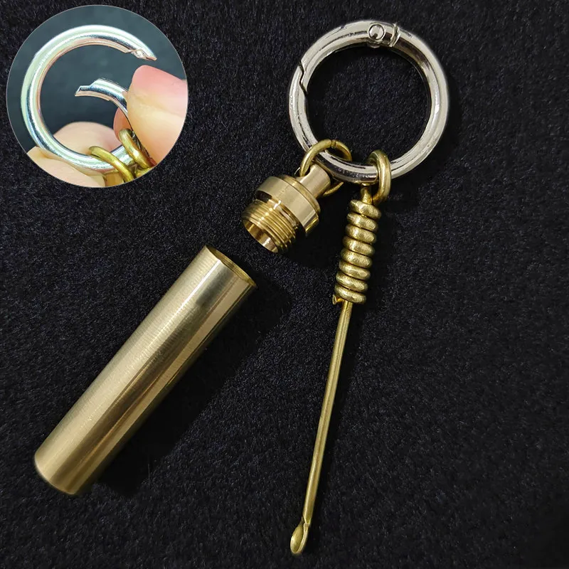 

Brass Alloy Keychain Bag Hanging Key ring Pendant Mini tool ornaments DIY Key Chains Accessories