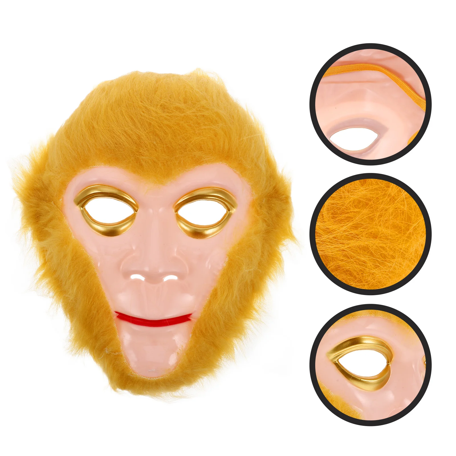 

Monkey Mask Full Head Detailed Halloween Party Cosplay Animal Mask for Adults Kids Animal Masks to Paint