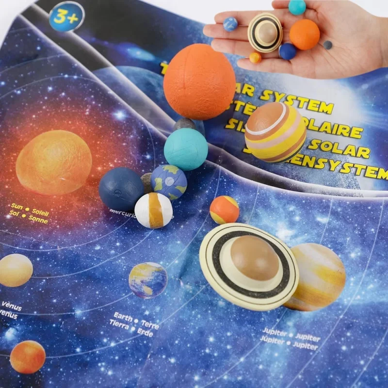 9PCS Planet Universe Planet Model Science Education Toys Desktop Decorations Creative Science Gifts Children's Steam