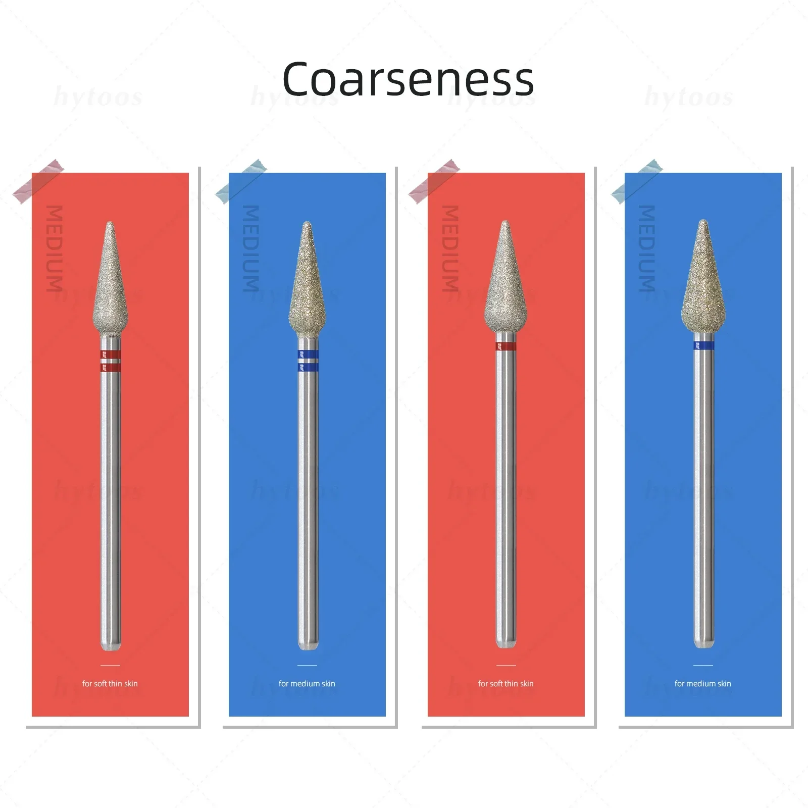 5mm Long Bud Cuticle Clean Nail Drill Bits Russian Diamond Dead Skin Nail Bit Nail Cleaner Accessories Tool